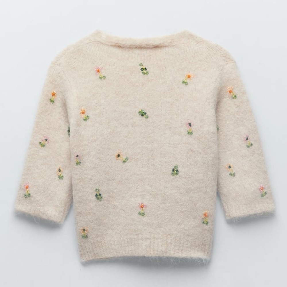 ZARA BEADED EMBROIDERED CARDIGAN - Picture 3 of 4